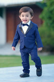 4pcs Sequence Blue suit (Coat+Pant+Shirt+Bow) - SCP 008