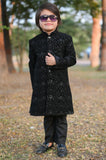 Black Velvet Sequence shervani - S17