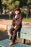 4pcs Copper Brown suit (Coat+Pant+waistcoat+Bow) - CPS 006