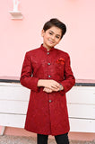 Maroon Sequence Sherwani - S8