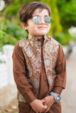 Gold Brown Waistcoat Suit EW16