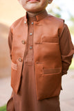 Almond Brown Waistcoat EW06