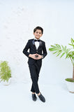 4pcs sequence Black suit (Coat+Pant+Shirt+Bow) - SCP 007