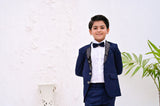 4pcs Sequence Blue suit (Coat+Pant+Shirt+Bow) - SCP 008