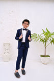 4pcs Sequence Blue suit (Coat+Pant+Shirt+Bow) - SCP 008