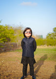 Blue Waistcoat with Black Suit EW 56