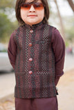 Maroon Waistcoat Suit EW 41