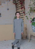 Greenish Grey Prince Coat Suit AP 012 -