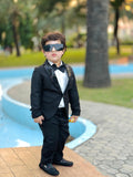 4pcs sequence Black suit (Coat+Pant+Shirt+Bow) - SCP 007