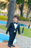 4pcs sequence Black suit (Coat+Pant+Shirt+Bow) - SCP 007