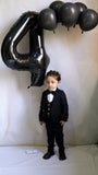5pcs Black suit (Coat+Waistcoat+Pant+Shirt+Bow) - CPS 001