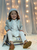 Grey Long Open Sherwani S25