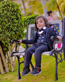 5pcs Black suit (Coat+Waistcoat+Pant+Shirt+Bow) - CPS 001