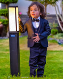 5pcs Black suit (Coat+Waistcoat+Pant+Shirt+Bow) - CPS 001