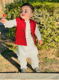 Red Sequence Waistcoat EW38