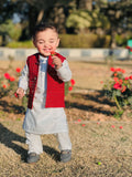 Red Sequence Waistcoat EW38