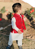 Red Sequence Waistcoat EW38