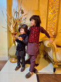 Black Velvet Waistcoat Suit EW 49