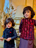 Black Velvet Waistcoat Suit EW 49